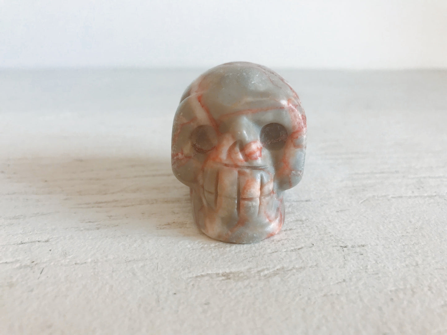Red Vein Jasper Crystal Skull