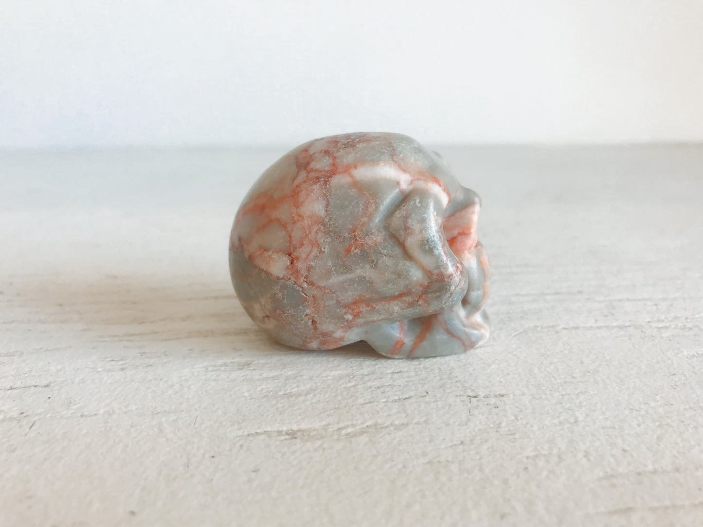 Red Vein Jasper Crystal Skull