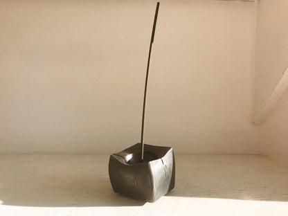 Forged Iron Cube Incense Holder
