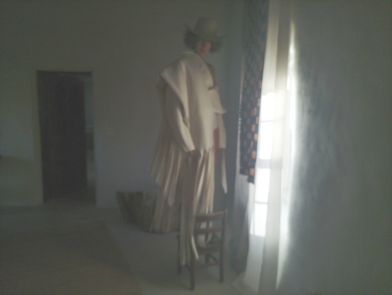 Bone Wool Fringe Jacket