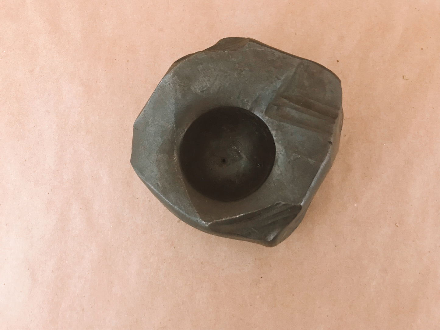 Forged Iron Rock Incense Burner