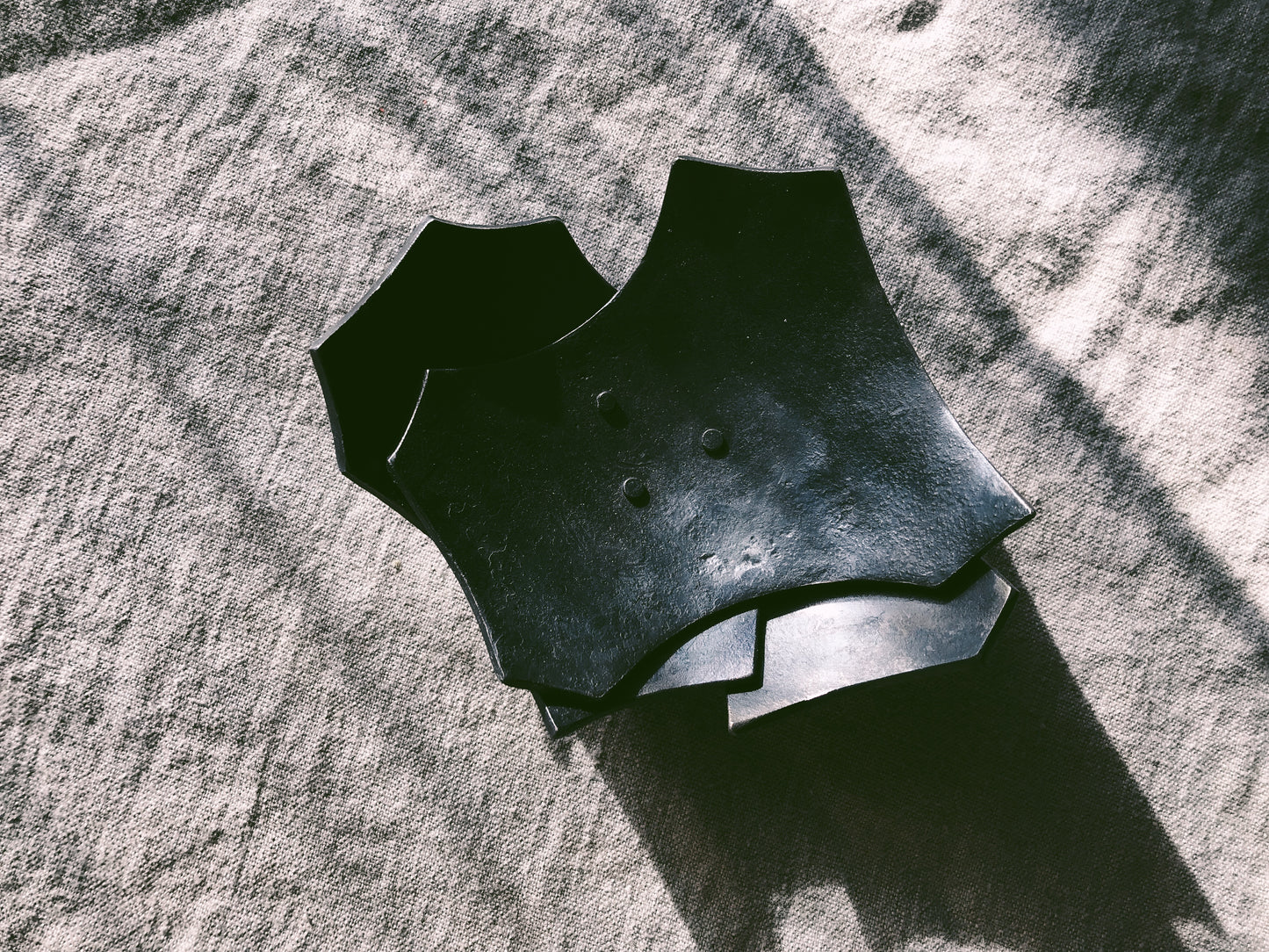 Forged Iron Leaf Offering Bowl