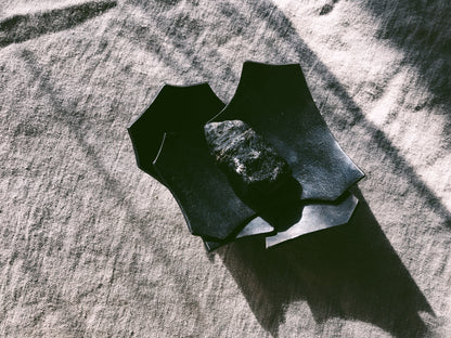 Forged Iron Leaf Offering Bowl