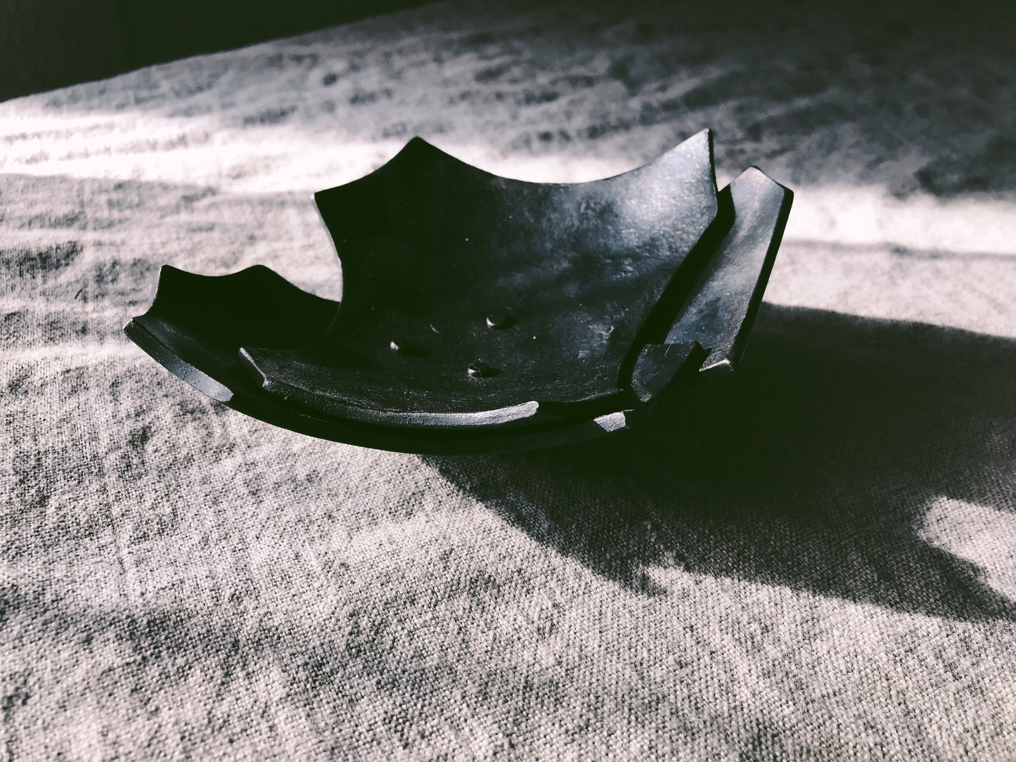Forged Iron Leaf Offering Bowl
