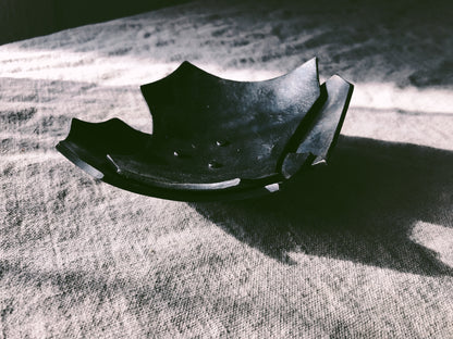 Forged Iron Leaf Offering Bowl