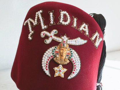 D. Turin & Co Midian Jeweled Shriner Fez