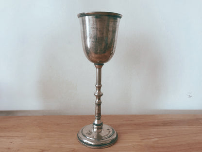 Antique Pewter Communion Chalice