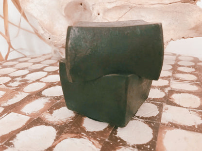 Forged Iron Double Cube Candle Holder
