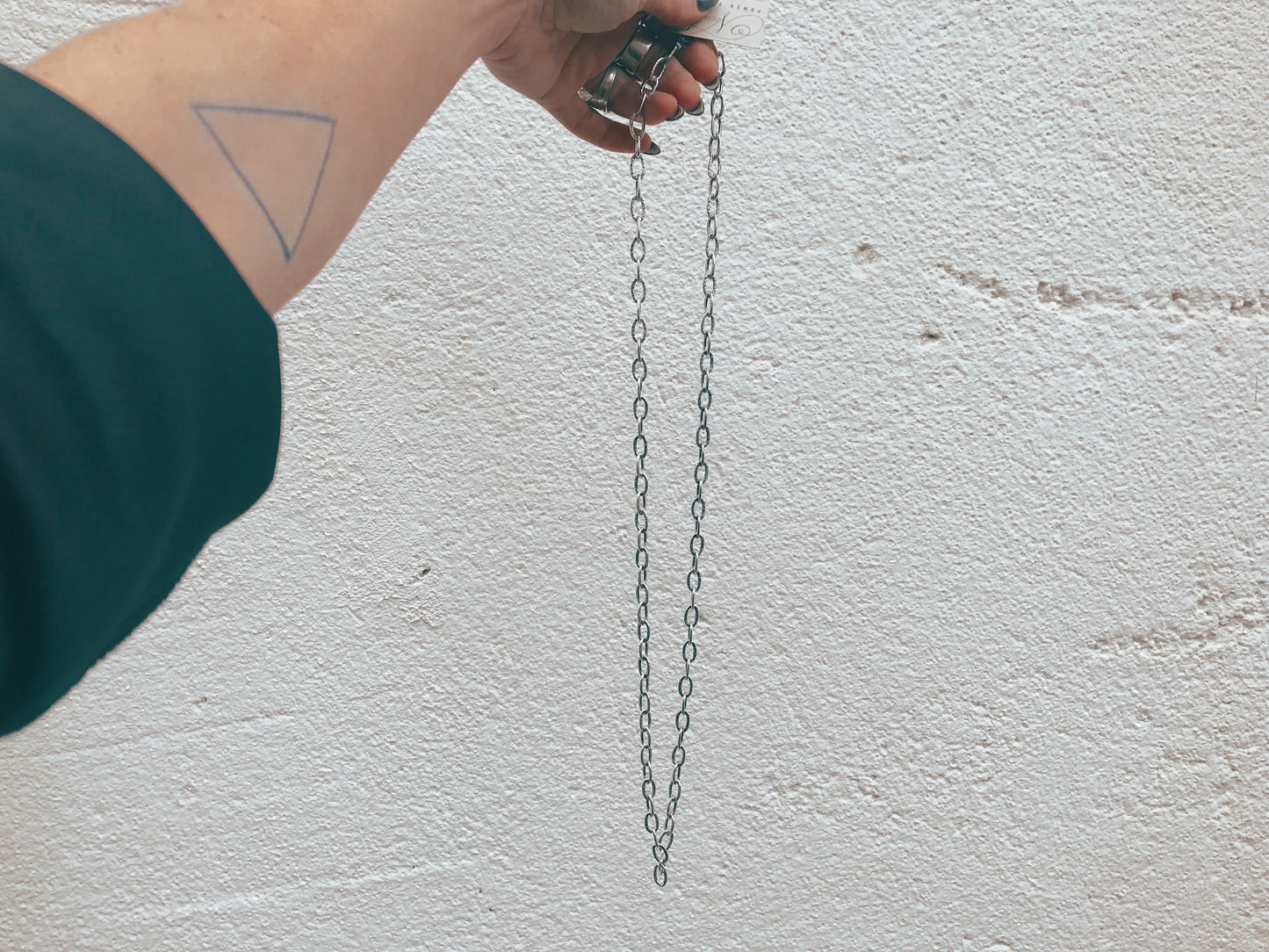 30" Large Link Sterling Silver Chain