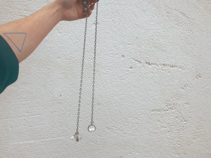 Clear Quartz Lingam Lariat