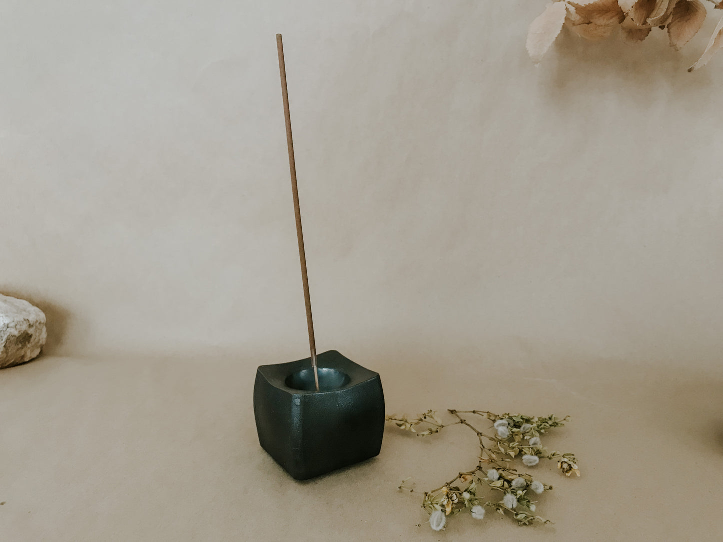 Forged Iron Cube Incense Holder