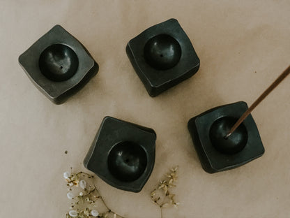 Forged Iron Cube Incense Holder